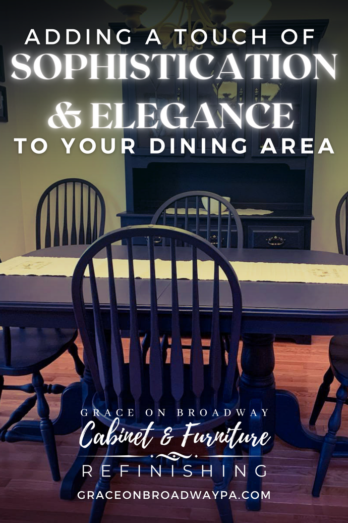 Adding a Touch of Sophistication & Elegance to your Dining Area - Refinishing in Black Wood Coating