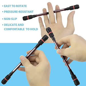 XIANNV 4 Pcs Spinning Cool Pens Stationery Set for Girls Boys Kids Teens Student Gift, Black Ink, （0.5 mm）