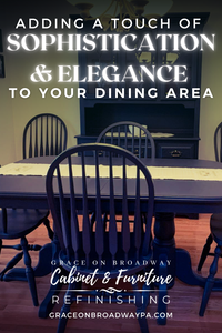 Learning How to Refinish: Refinishing Your Dinner Table and Cabinet Set in Black Paint