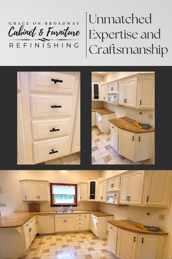 Unmatched Expertise and Craftsmanship - Featuring a Refinished Kitchen in Milesi Wood Coatings tinted to Sherwin-Williams Paper White