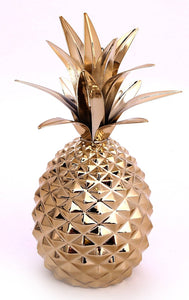 Gold Metal Pineapple Ornament 22cm - Grace on Broadway 