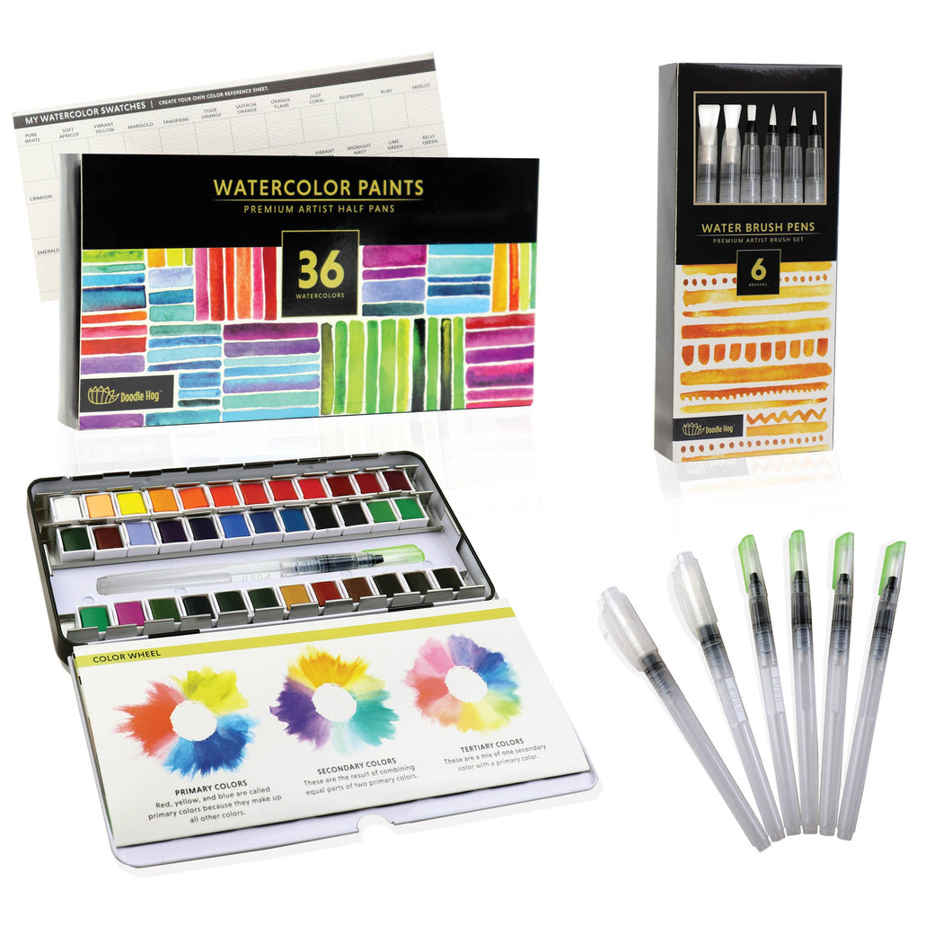 Watercolor Paint Set For Artists On-The-Go! - Grace on Broadway 