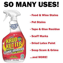 Krud Kutter Cleaner Sprays, 32oz | 2 Pack Bundle with 1 Daley Mint Towel - House Cleaning Degreaser and Stain Remover for Kitchen, Bath, Home