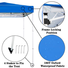 Sunnyglade 6x4 Ft Pop-Up Canopy Tent Outdoor Portable Instant Shelter Folding Canopy with Carry Bag(Royal Blue)