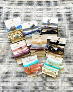 Assorted Mix Hair Tie Set of 5 on One Card - Grace on Broadway 