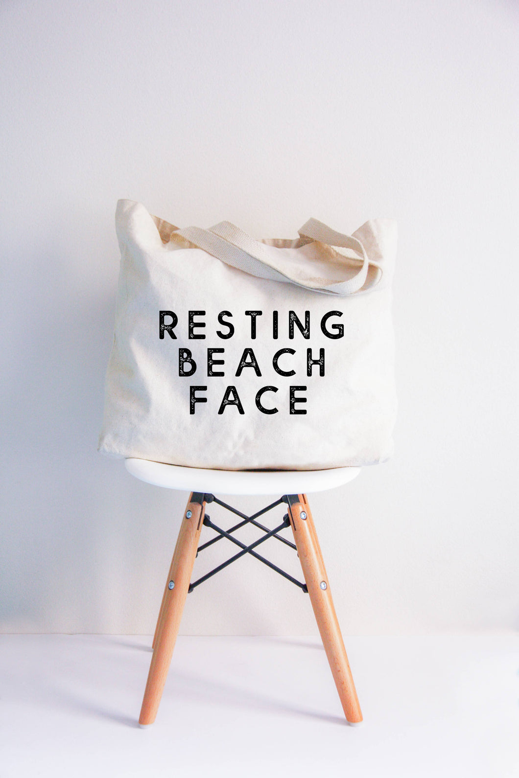 Resting Beach Face XL Tote Bag