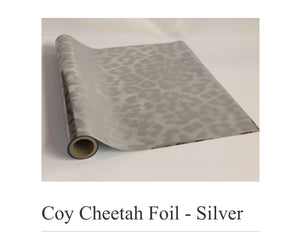 Coy Cheetah Silver Foil - Grace on Broadway 